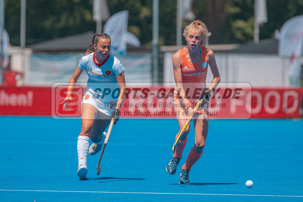 HK_20230711_101132 | Euro Hockey WU18 Spain vs Netherlands Championship Girls &amp; Boys am 11.7.2023 CHTC , Krefeld ,
