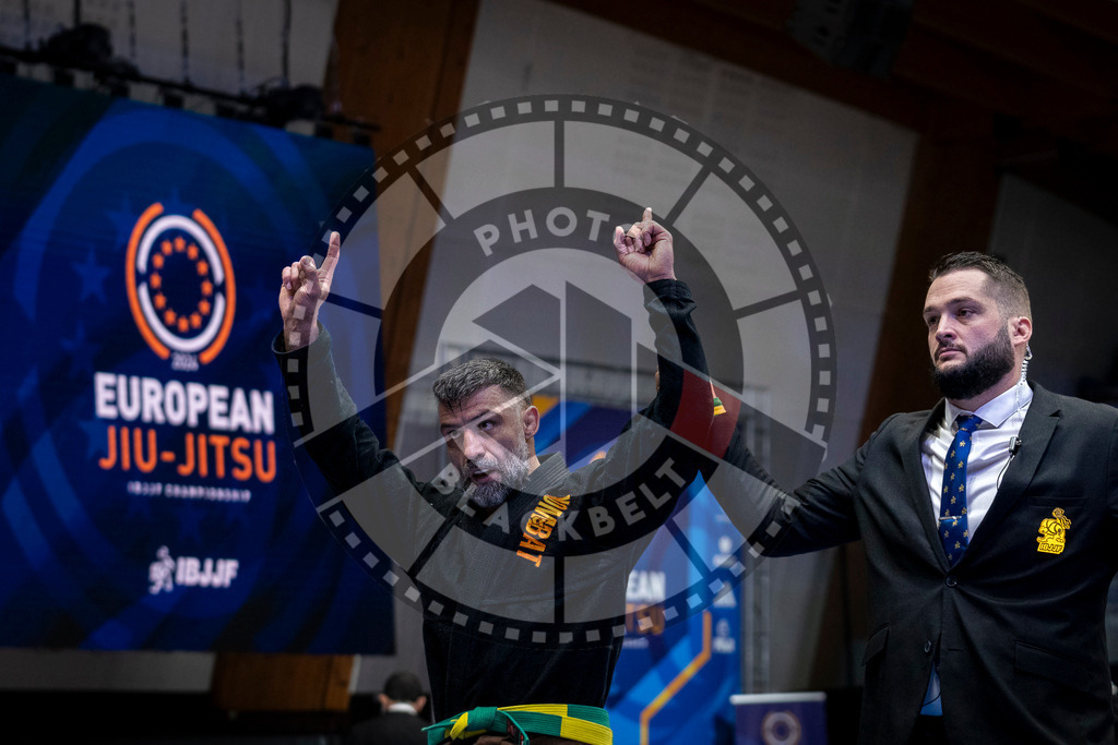 20240126PBB0780 | Fighters compete during the Brazilian Jiu-Jitsu European Championship of the IBJJF in Paris, France, on January 26, 2024.