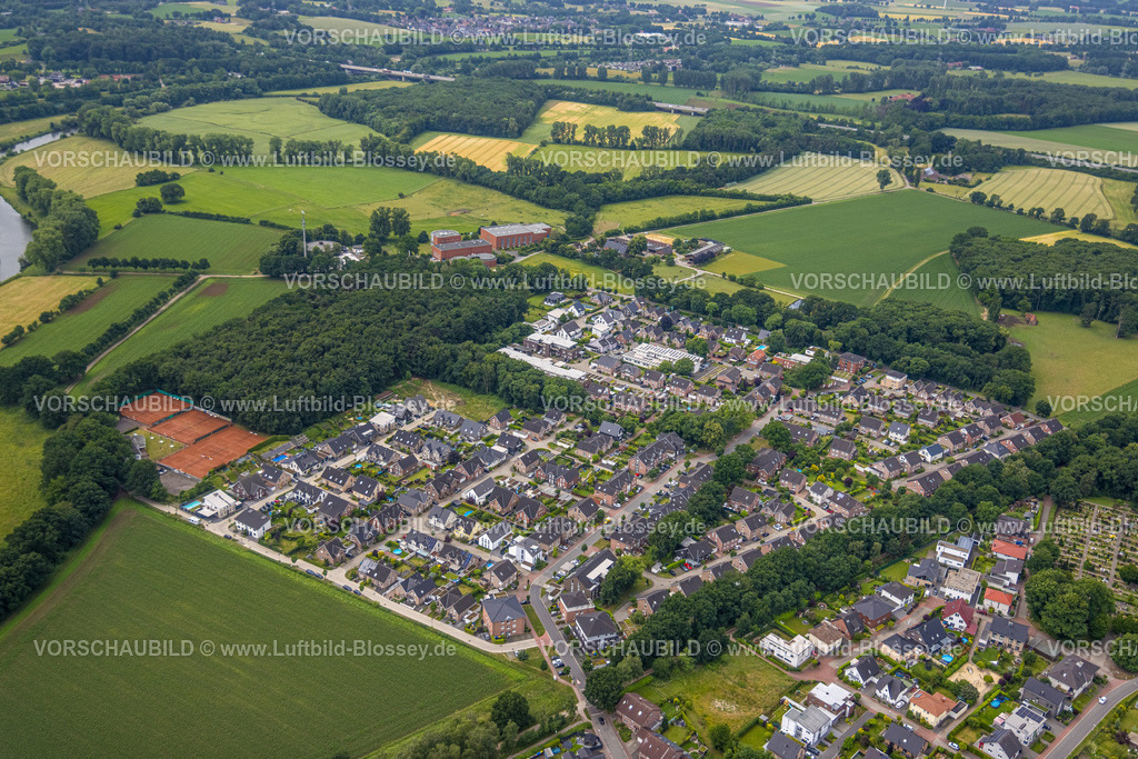 Dorsten220604737 | Luftbild, Wohnsiedlung Kreskenhof zwischen Zum Kleinen Aap und Am Kreskenhof, Holsterhausen, Dorsten, Ruhrgebiet, Nordrhein-Westfalen, Deutschland