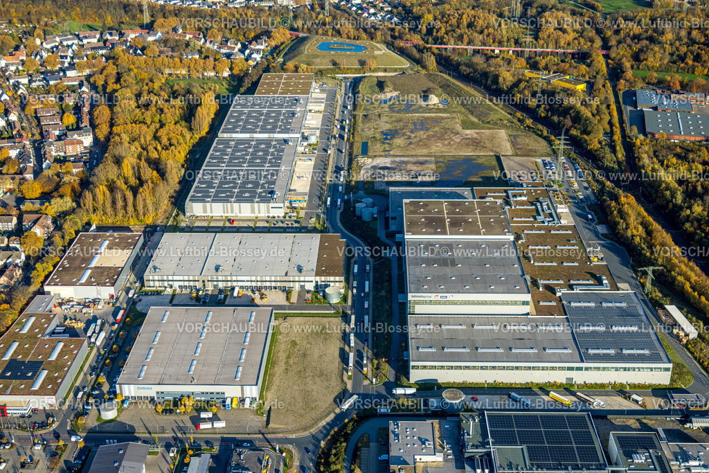 Gelsenkirchen251102966 | Luftbild, Gewerbegebiet Schalker Verein, Europastraße, Bulmke-Hüllen, Gelsenkirchen, Ruhrgebiet, Nordrhein-Westfalen, Deutschland