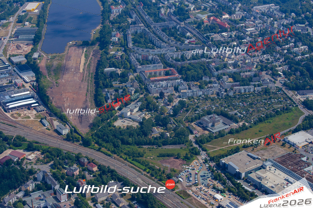 aktuelles Luftbild von Strasse-an-der-nationen Chemnitz - Luftaufnahme wurde 2018 von https://frankenair.de mittels Flugzeug (keine Drohne) erstellt.