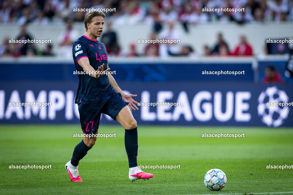 9L6A3655 | Jesper Daland during the champions league game between Stuttgart and Viking at Arena Stuttgart on September 9, 2026 in Dortmund, Germany - Realisiert mit Pictrs.com