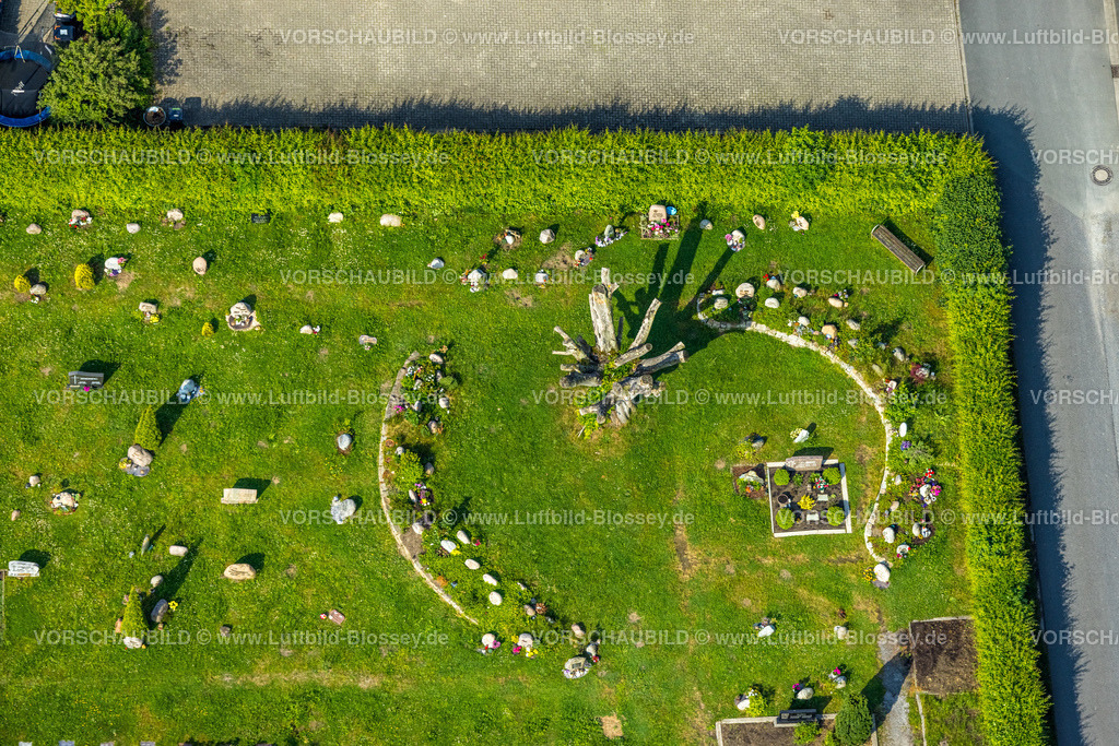 Hamm220501229 | Luftbild, Evang. Friedhof Wieschershöfen, Pelkum, Hamm, Ruhrgebiet, Nordrhein-Westfalen, Deutschland