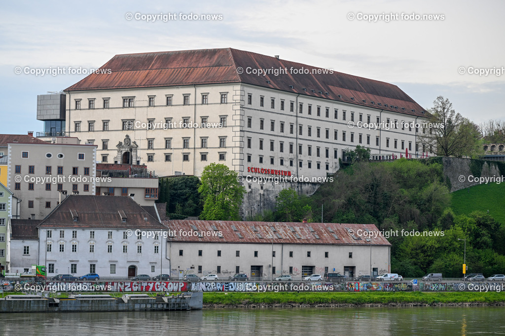 Schloss Linz_ Linzer Schloss_ 28.04.2023-2 | 28.04.2023, Schloss Linz, AUT, Linzer Schloss, im Bild Schloss Linz, Linzer Schloss, Schloß, Donaulaende, Salzstadl