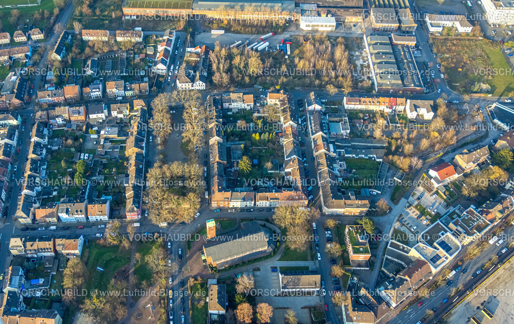 Hamm241201242 | Luftbild, Mitte, Wohngebiet am Viktoriaplatz und kath. St. Josef Kirche, Hamm, Ruhrgebiet, Nordrhein-Westfalen, Deutschland