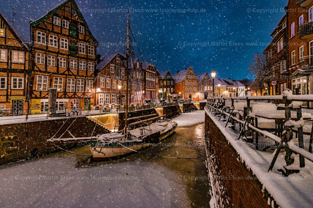 Stade Fischmarkt mit Schnee_ELS_7801 Kopie | Fotos aus den Touristenorten aus Norddeutschland. - Realisiert mit Pictrs.com