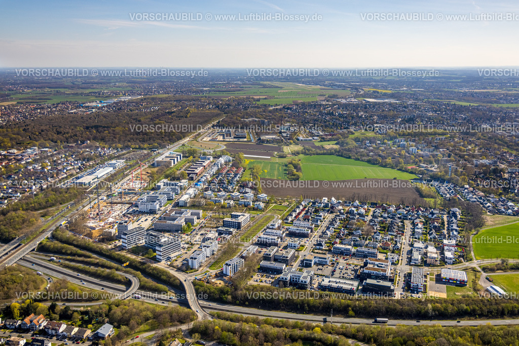 Dortmund220400147 | Luftbild, Baustelle mit Neubau an der Stadtkrone-Ost, Schüren, Dortmund, Ruhrgebiet, Nordrhein-Westfalen, Deutschland