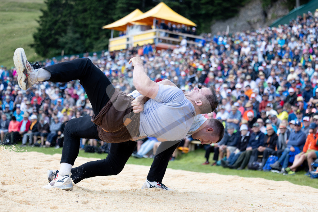 Rigi2025_0573 | Die Schwinger des Schwyzer Kantonalen Schwingerverbandes: Fotos, die Dynamik und Leidenschaft festhalten, sowie emotionale Momente aus dem traditionellen Schwingsport zeigen. - Realisiert mit Pictrs.com