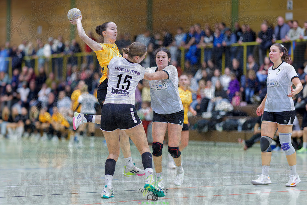 Frauen Oberliga Mitte (HHV); HSG Eibelshausen/Ewersbach - HSG Linden | Frauen Oberliga Mitte (HHV); HSG Eibelshausen/Ewersbach - HSG Linden am 15.11.2025 in Eibelshausen (Holderberghalle)Photo © 2025 - Jörg Heinrich - Realisiert mit Pictrs.com