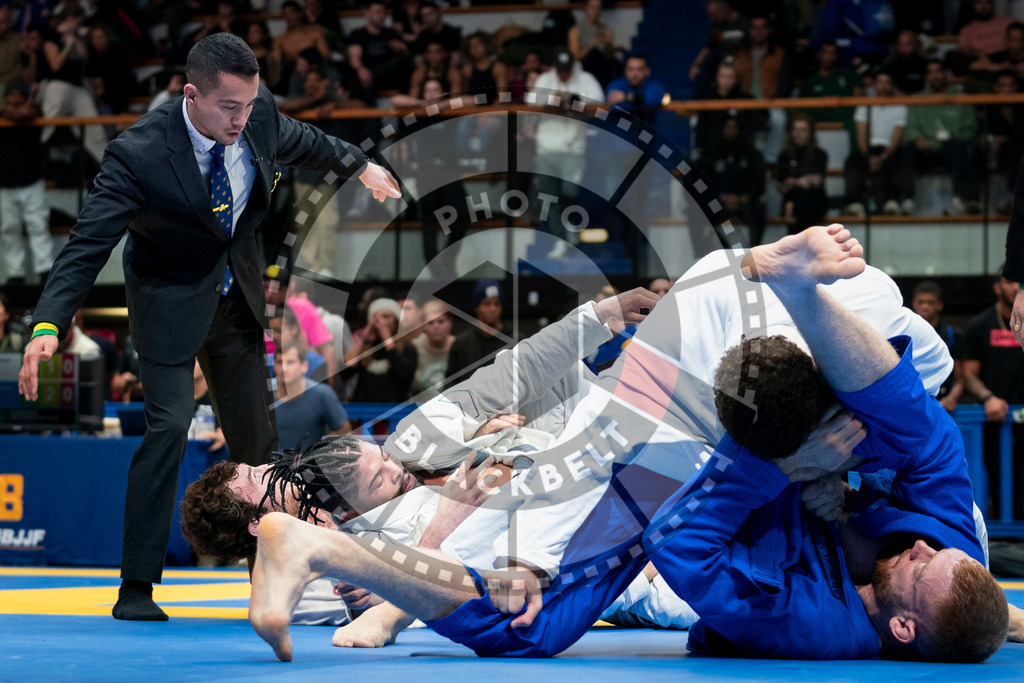 20240126PBB1496 | Fighters compete during the Brazilian Jiu-Jitsu European Championship of the IBJJF in Paris, France, on January 26, 2024.