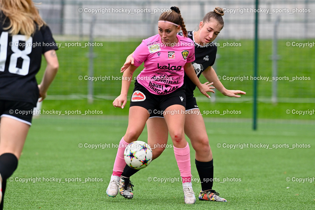 Liwodruck Carinthians Hornets vs. FC Pingau Saalfelden Frauen 29.10.2023  | #10 Elisa Ciccarelli, #22 Amber May Huff