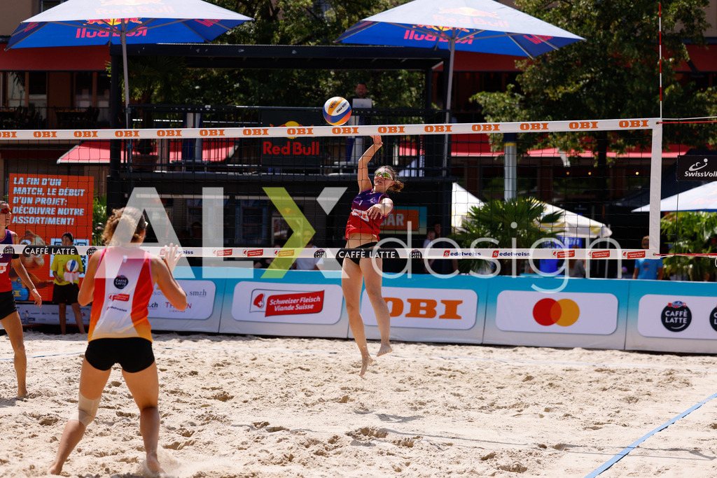 Obi BeachTour 2026 - Basel | BASEL, SWITZERLAND - JULY 17: DUNJA GERSON (SUI) during the Obi BeachTour 2026 match between KLUSER / SCHWAB (SUI) and GERSON / SCHALTEGGER (SUI) at Barfüsserplatz on July 17, 2026 in Basel, Switzerland. - Realisiert mit Pictrs.com