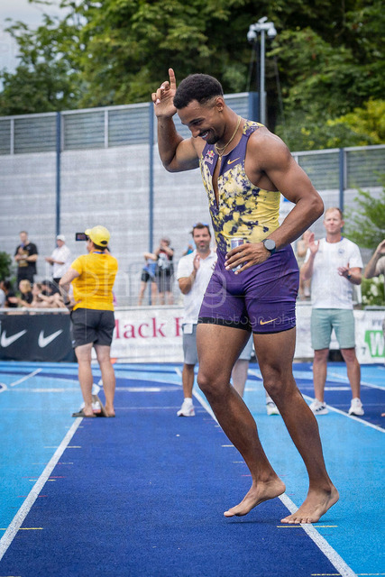 Multisport Event; Ratingen, 28.06.2026 | RATINGEN, GERMANY - JUNE 28, 2026 : Leo Neugebauer (GER / Germany) at the medal ceremony during the Multisport Event at Stadion Ratingen on June 28, 2026 in Ratingen, Germany.