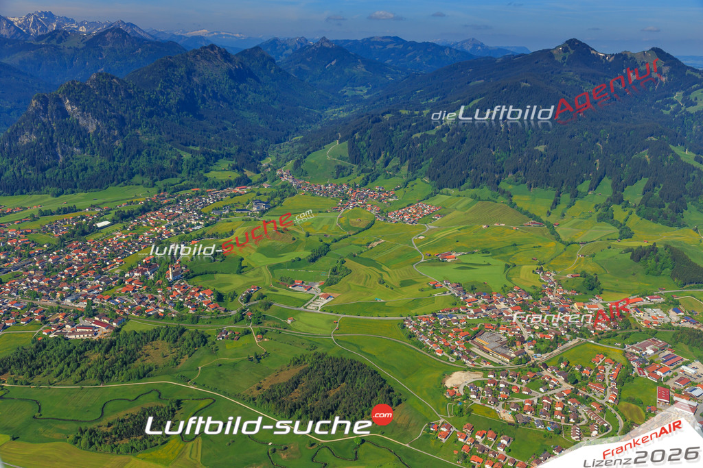 Luftbild von Roefleuten Pfronten - Luftaufnahme wurde 2015 von https://frankenair.de mittels Flugzeug (keine Drohne) erstellt - die Geschenkidee
