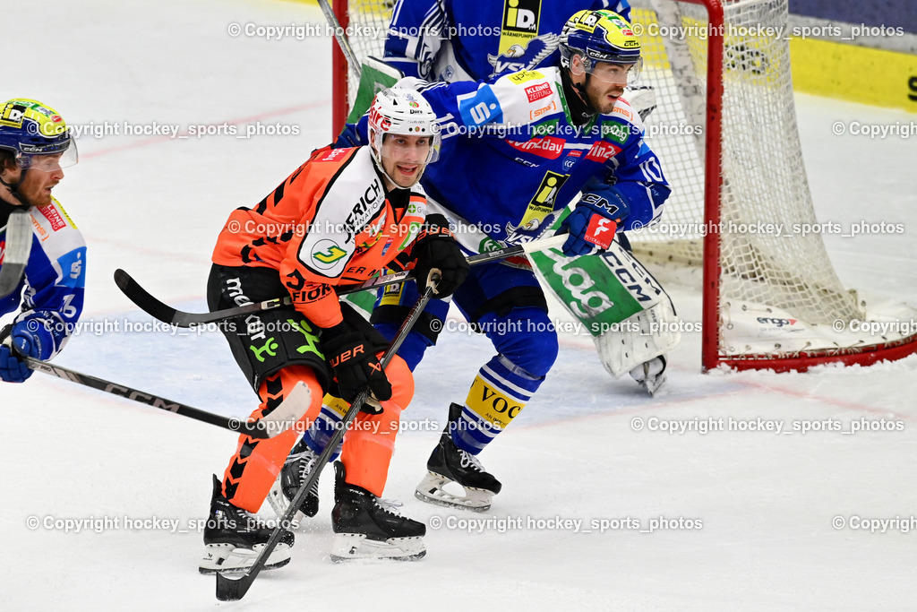 EC IDM WÄRMEPUMPEN VSV vs. MOSER MEDICAL GRAZ99ERS | #55 Nick Swaney Graz 99ers, #10 Thomas Vallant EC VSV, EC IDM WÄRMEPUMPEN VSV vs. MOSER MEDICAL GRAZ99ERS, EC IDM WÄRMEPUMPEN VSV vs. MOSER MEDICAL GRAZ99ERS am 17.03.2026 in Villach (Stadthalle Villach), Austria, (Photo by Bernd Stefan)