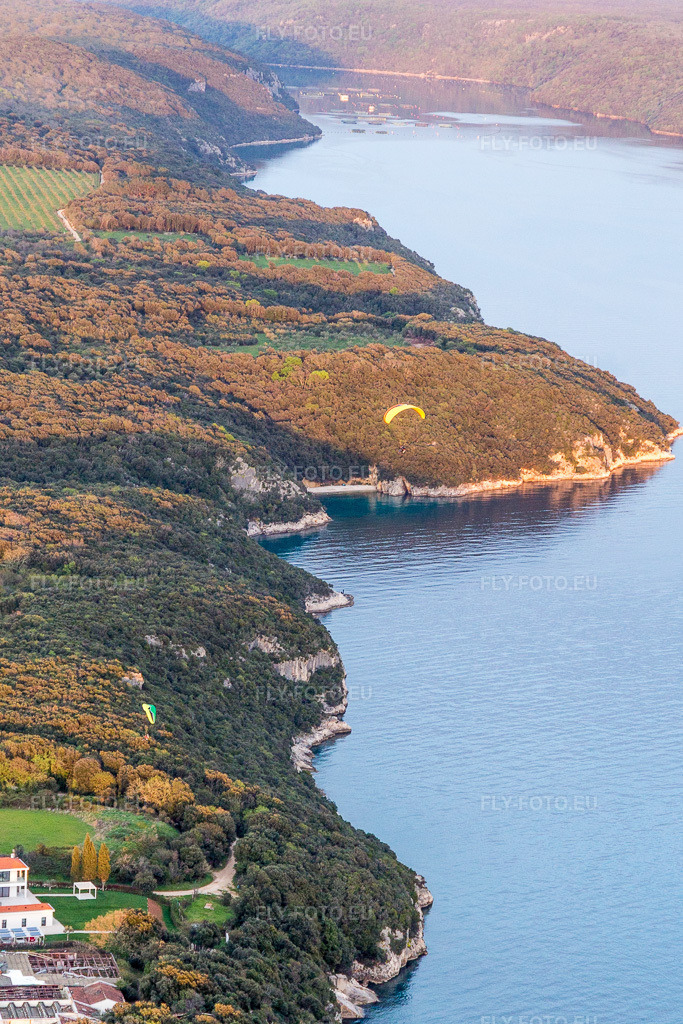 Vue aérienne: Vue de la ville à Vrsar dans le département Gespanschaft Istrien, Croatie. Photo: IMG_106489.jpg prise le 14/04/2018 par Werner Riehm/FLY-FOTO.euRésolution de l'original: 3019 x 4529 px