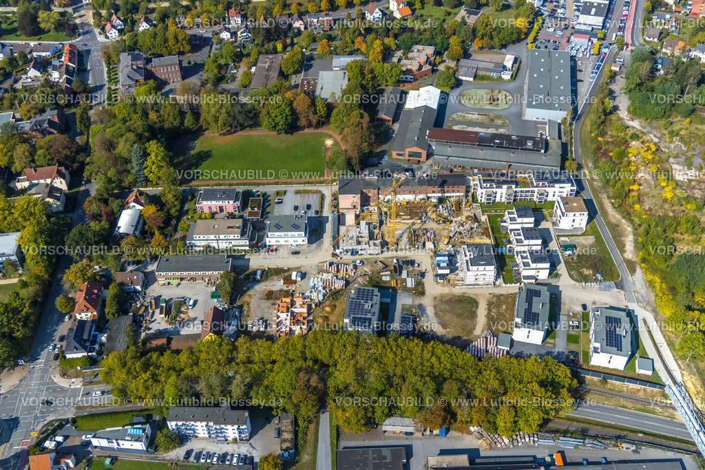 Soest220904331 | Luftbild, Baugebiet Rennekamp für Neubau Wohnhäuser, ehemaliges Merkur-Gelände, Soest, Soester Börde, Nordrhein-Westfalen, Deutschland