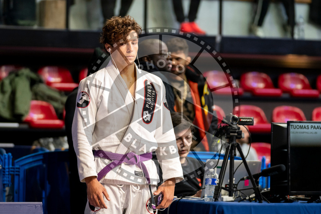 20240123PBB00506 | Fighters compete during the second day of the IBJJF European Championship in Paris, France, on January 23, 2024.