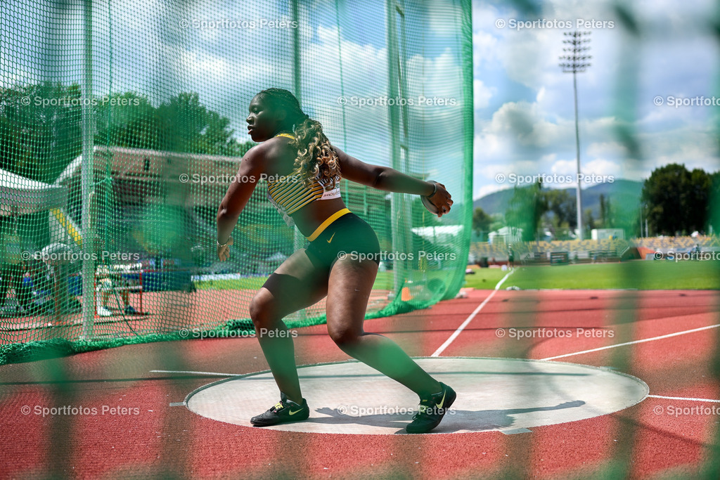 U18 EM - Tag 4_35 | European Athletics U18 Championships am 21.07.2024 in Banska Brystica; Diskuswurf, Nadjela Wepiwé. Foto: Kai Peters - Realisiert mit Pictrs.com