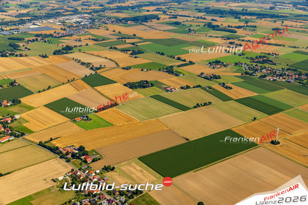 Schöne Luftaufnahme als Geschenk in Harlinghausen Preußisch Oldendorf - Die Luftbildaufnahme wurde 2025 vom UL-Flugzeug heraus erstellt ( keine Drohne ) - Hochauflösende Luftaufnahme -Nicht vergleichbar mit Google Maps oder Satelittenbilder- Die Geschenkidee !Mit Lizenz und Bildrechte bestellbar