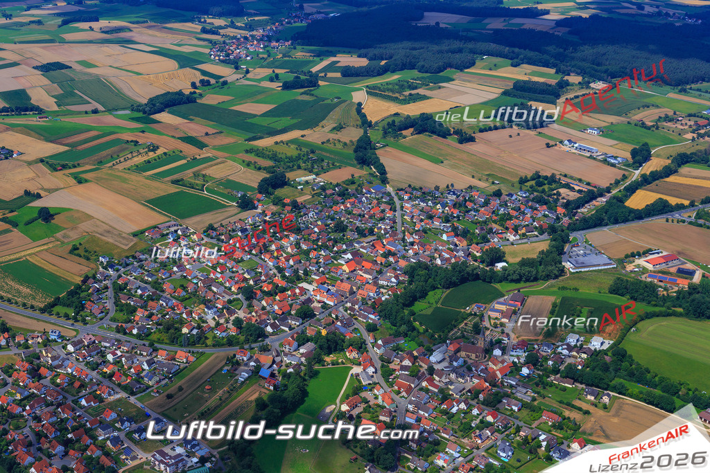 Luftbild von  Dormitz - Luftaufnahme wurde 2017 von https://frankenair.de mittels Flugzeug (keine Drohne) erstellt - die Geschenkidee