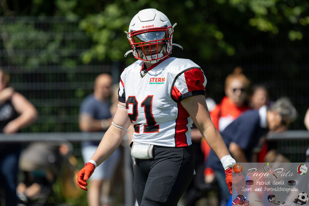 GFLW 1: German Football League Women 1: Rodgau Pioneers Ladies - Stuttgart Scorpions Sisters, 07.06.2026 | Stella Elisa Martin (Stuttgart Scorpions Sisters #21), Freisteller, Portrait / Porträt, Rodgau Pioneers Ladies - Stuttgart Scorpions Sisters, Rodgau, Maingau-Energie-Stadion "Am Weichsee", 7.6.2026 - Realisiert mit Pictrs.com