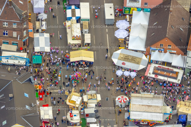 Herne220803971CrangerKirmes |  Luftbild, Cranger Kirmes in Herne-Crange, gut 50 Fahrgeschäfte laden auf das größte Volksfest in NRW ein, Unser Fritz, Herne, Ruhrgebiet, Nordrhein-Westfalen, Deutschland