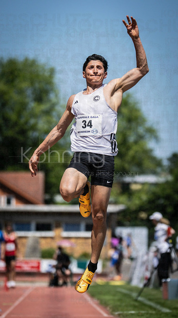 B&amp;S Kurpfalz Gala; Weinheim, 23.05.2026 | WEINHEIM, GERMANY - MAY 24: Angel Mishai Avila Zapata (MEX/SCC Berlin) during the B&amp;S Kurpfalz Gala am 23.05.2026 at the  Sepp-Herberger-Stadium in Weinheim (Baden-Wuerttemberg / Germany).