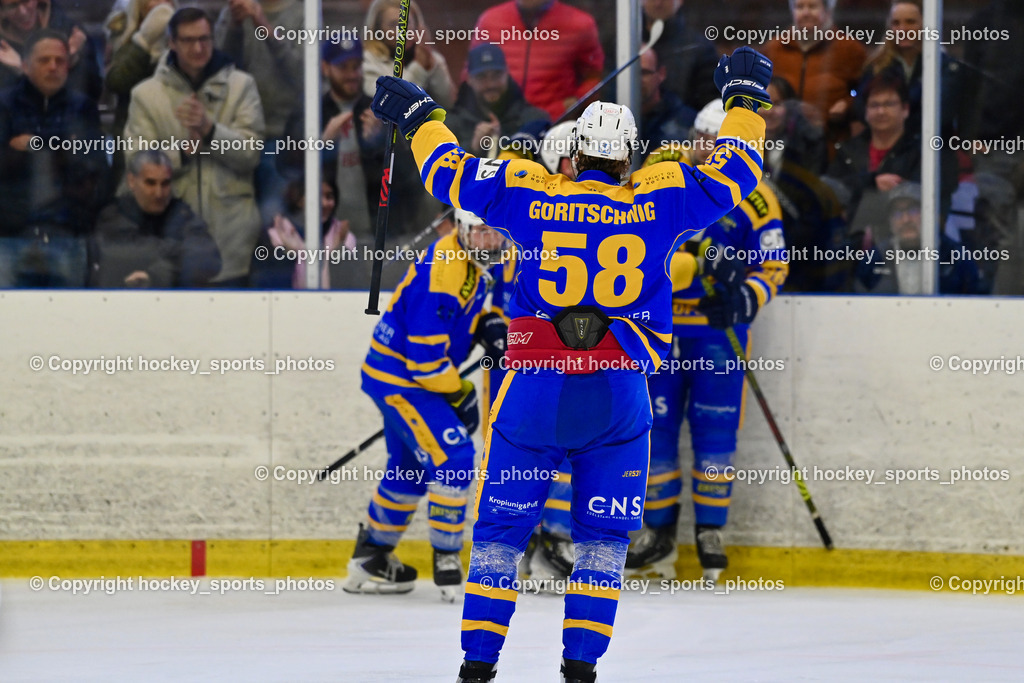 1. EHC Althofen vs. ESC Sparkasse Steindorf  | Jubel EHC Althofen, #58 Goritschnig Martin EHC Althofen, 1. EHC Althofen vs. ESC Sparkasse Steindorf , 1. EHC Althofen vs. ESC Sparkasse Steindorf  am 08.03.2026 in Althofen (Stadthalle Althofen), Austria, (Photo by Bernd Stefan)