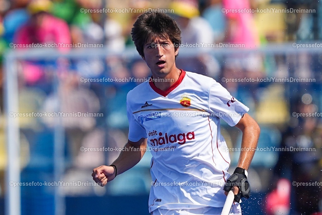 xydrx12082502021 | 12.08.2025, xydrx, Herren EuroHockey Championship 2025, Gruppenphase, Gruppe A, Spanien - Belgien, Sparkassenpark Mönchengladbach: Nicolas Alvarez (ESP #28)