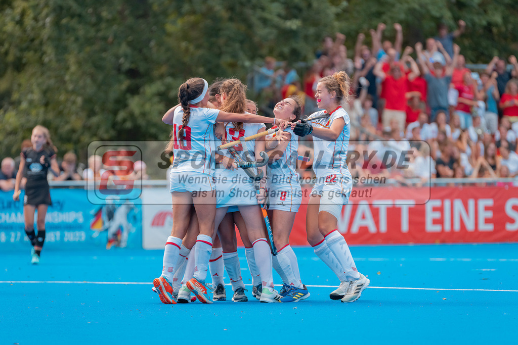 HK_20230715_102761 | Euro Hockey WU18 SF2 Spain vs Germany Championship Girls &amp; Boys am 15.7.2023 CHTC , Krefeld ,
