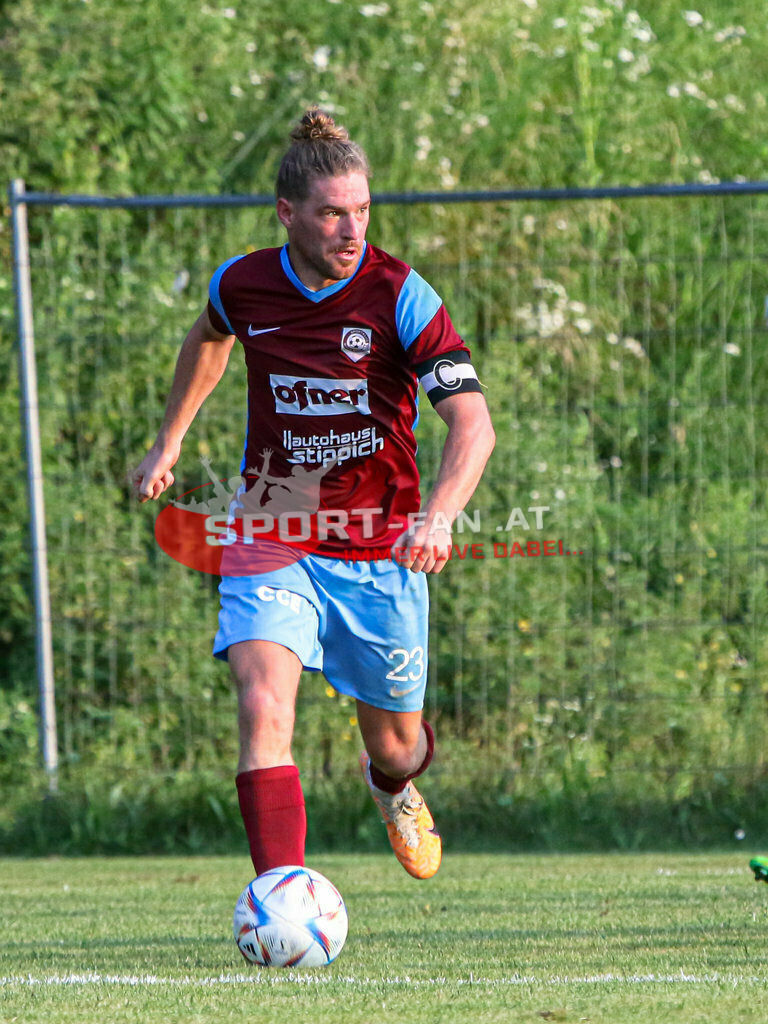 SK Maria Saal - DSG Ferlach 2-3, Unterliga Ost | Daniel Wernig (SK Maria Saal,K #23) SK Maria Saal - DSG Ferlach 2-3 am 22.08.2023 in Maria Saal
(Sportplatz), Austria, (Photo by Ernst Krawagner sport-fan.at) - Realisiert mit Pictrs.com