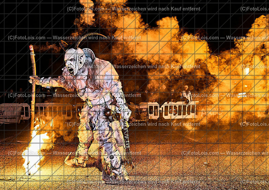 ALP8039_PerchtengruppenTreffen Gaming | (C)FotoLois.com, Alois Spandl. Perchtengruzppentreffen in Gaming am Badparkplatz, Fr 5. Januar 2024.