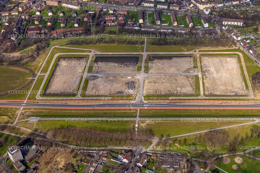 Duisburg240304638 | Luftbild, Baustelle und Neubaugebiet "Friedrich-Park" an der Fritz-Schupp-Straße, Wohngebiet, Marxloh, Duisburg, Ruhrgebiet, Nordrhein-Westfalen, Deutschland, Duisburg-N