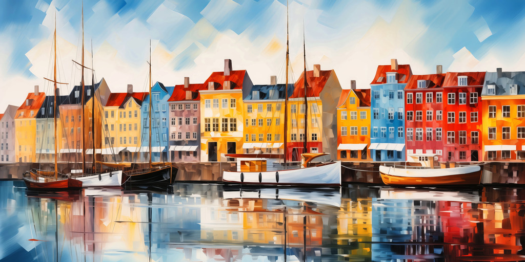 2605018 - Nyhavn wie gemalt | Abstraktes expressionistisches Motiv von Nyhavn in Kopenhagen.