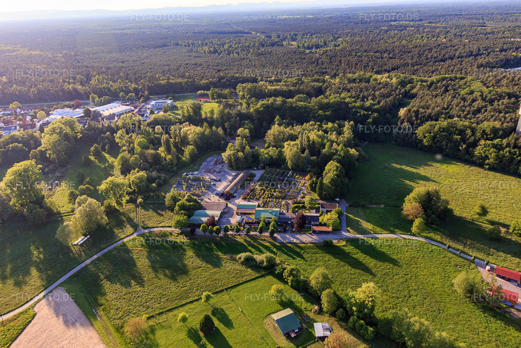 Luftbild: Bienwald Baumschule / Greentec in Berg im Bundesland Rheinland-Pfalz in Deutschland. Foto: IMG_114095.jpg vom 23.05.2019 durch Werner Riehm/FLY-FOTO.deWWW.BIENWALD-BAUMSCHULE.DE