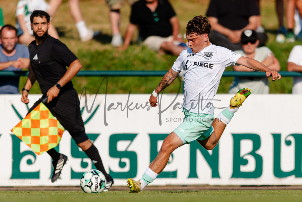 Testspiel, Saison 2026/27: SC Preußen Münster - Kickers Emden | Billerbeck, 10.07.2026: Testspiel, SC Preußen Münster gegen Kickers Emden auf der Anlage des DJK Billerbeck in Billerbeck. Foto: sportfotografie.ms | Markus Paletta - Realisiert mit Pictrs.com