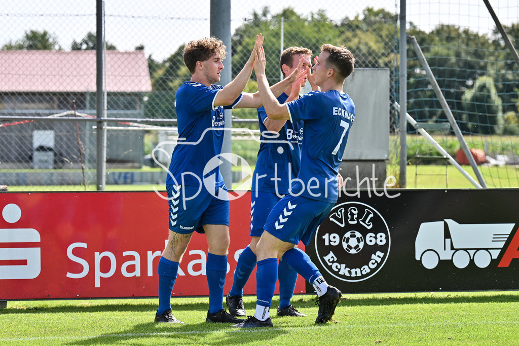 VfL Ecknach II - SV Obergriesbach | Jubel nach 1-1, Ecknach 16