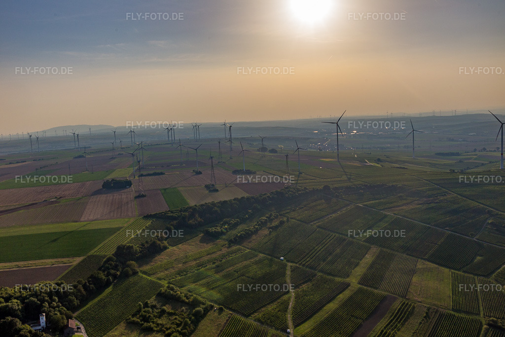 Luftbild: Windpark in Gau-Heppenheim im Bundesland Rheinland-Pfalz in Deutschland. Foto: IMG_103159.jpg vom 29.08.2017 durch Werner Riehm/FLY-FOTO.de