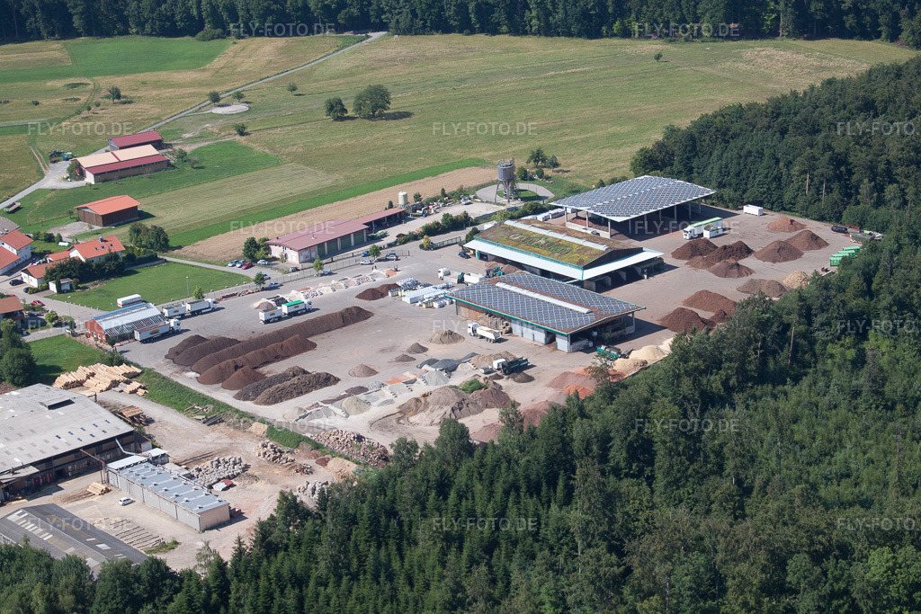 Luftbild: Corthum – Erdenwerk Forst Humus GmbH Im Schwarzenbusch 8, Marxzell-Pfaffenrot im Ortsteil Pfaffenrot in Marxzell im Bundesland Baden-Württemberg in Deutschland. Foto: IMG_42165.jpg vom 27.06.2011 durch Werner Riehm/FLY-FOTO.de