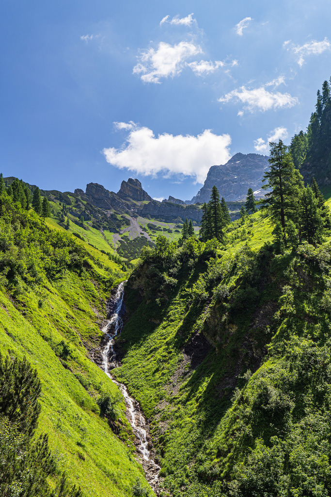 Landschaft  im Rißtal bei der Eng Alm in Österreich | Landschaft  im Rißtal bei der Eng Alm in Österreich.