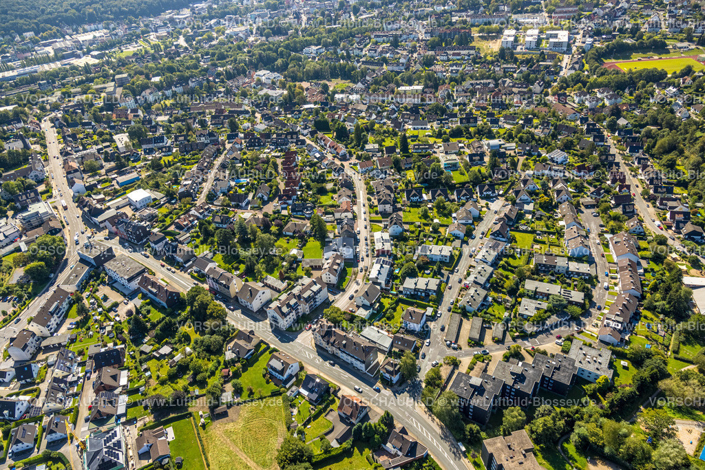 Gevelsberg240815113 | Luftbild, Wohngebiet Ortsansicht Finkenstraße und Asbecker Straße, Klostermark, Gevelsberg, Ruhrgebiet, Nordrhein-Westfalen, Deutschland