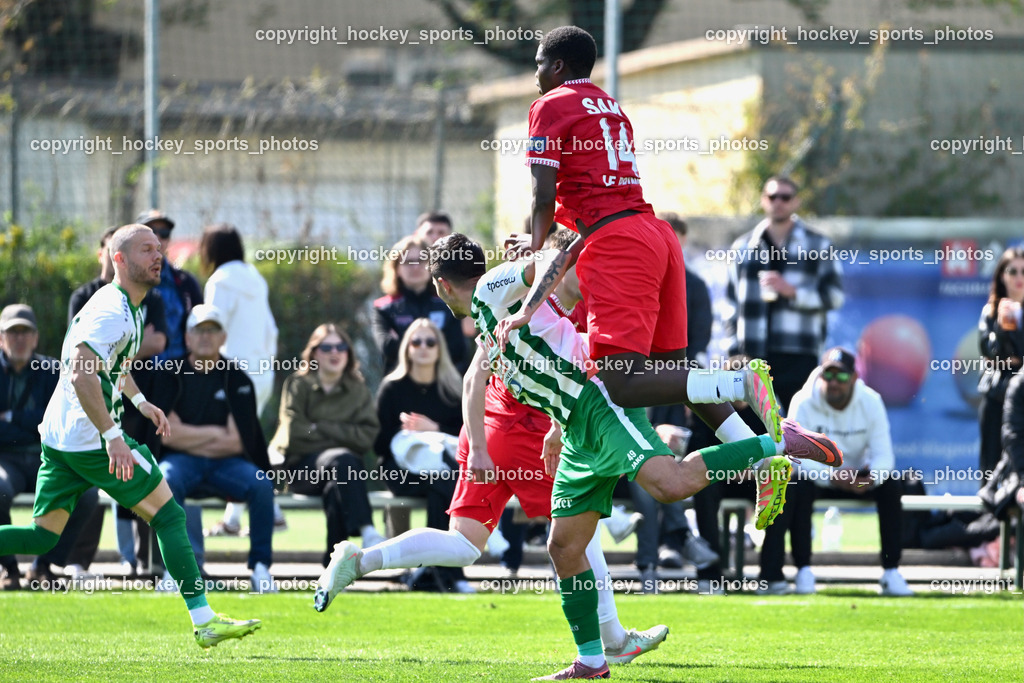 SV Donau Klagenfurt vs. SAK | #14 Andre Le Prince Chedjou Fonkou SAK, #49 Damjan Jovanovic SV Donau,  SV Donau Klagenfurt vs. SAK, SV Donau Klagenfurt vs. SAK am 11.04.2026 in Klagenfurt (Sportplat Donau ), Austria, (Photo by Bernd Stefan)