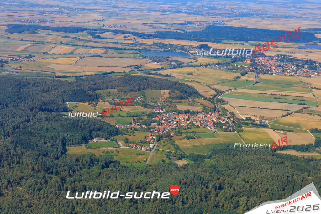 Luftbild von Egenhausen Obernzenn - Luftaufnahme wurde 2016 von https://frankenair.de mittels Flugzeug (keine Drohne) erstellt - die Geschenkidee