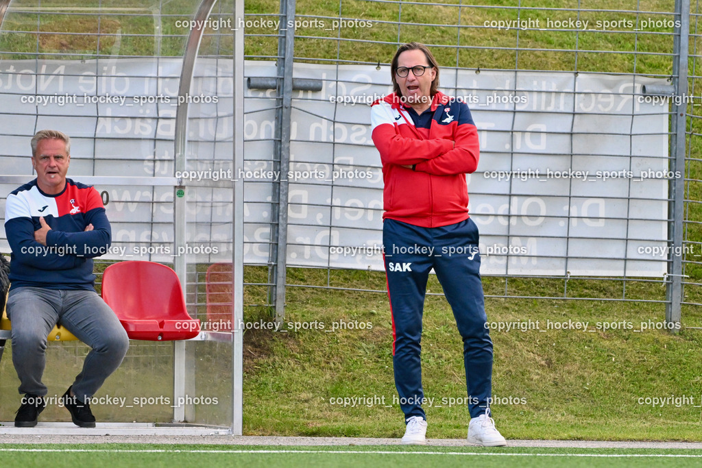 SV Spittal vs. SAK | Tormann Trainer SAK Johann Smrecnik, Headcoach SAK Richard Huber, SV Spittal vs. SAK, SV Spittal vs. SAK am 24.05.2024 in Spittal an der Drau (Goldeck Stadion), Austria, (Photo by Bernd Stefan)