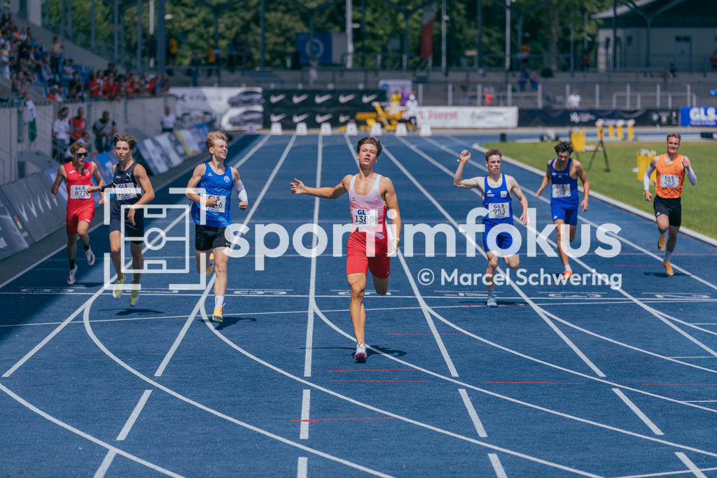DM U23 U18 Bochum 2026 | Niklas Stephan (SV Lok Blankenburg 1949), Startnummer 1388, 400-Meter-Lauf, Deutsche Meisterschaften der U18 &amp; U23 2026, Lohrheidestadion Bochum-Wattenscheid, 04.07.2026 Foto: Marcel Schwering / sportimfokus - Realisiert mit Pictrs.com
