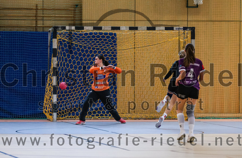 2024-03-23_044_SpVgg_Altenerding_II_gegen_ETSV_09_Landshut | Erding, Deutschland, 23.03.2024:
Handball, Bezirksliga Frauen Altbayern 2023 / 2024, 19. Spieltag, SpVgg Altenerding II gegen ETSV 09 Landshut, Endergebnis: 22:18

Torfrau Anna-Lena Schmitt (SpVgg Altenerding, #12), Julia Kirpitschjow (ETSV 09 Landshut, #3), Angelina Hagspiel (SpVgg Altenerding, #4)

Foto: Christian Riedel / fotografie-riedel.net