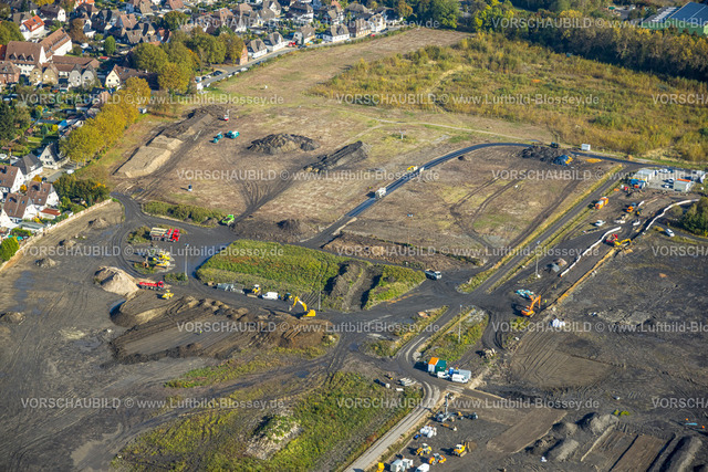 Luenen241012240 | Luftbild, Brachfläche für geplante IGA 2027 und Zukunftsgarten, Alte Viktoria Zeche Gelände am Fluss Lippe, Lünen, Ruhrgebiet, Nordrhein-Westfalen, Deutschland