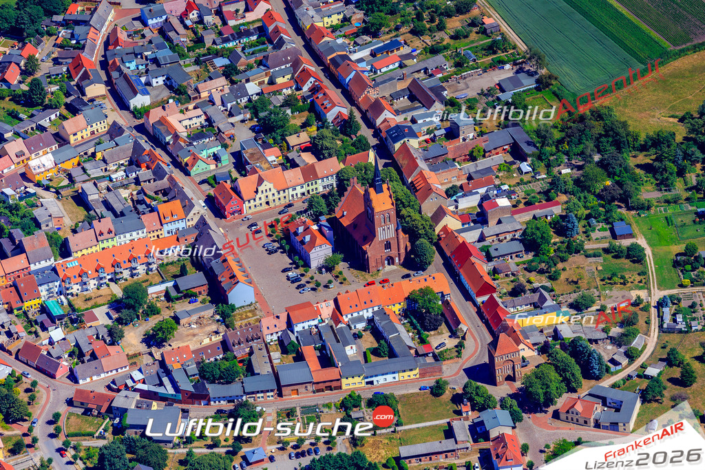 Das Luftbild der Stadt Usedom wurde 2018 vom Flugzeug heraus erstellt (keine Drohne) Aufnahmehöhe ca.400 Meter- hohe Auflösung für beste Druck-Qualität