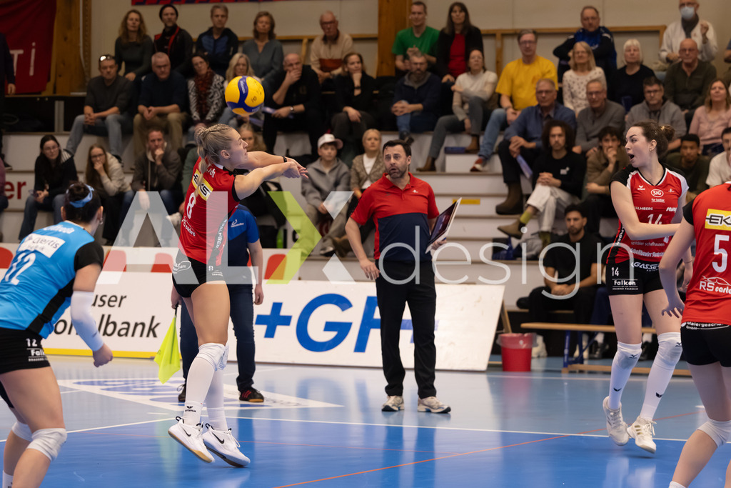 Volleyball I Frauen I Saison 2025-2026 I Volleyball NLA | Women I Round 16 I VC Kanti Schaffhausen - Viteos NUC I 31.01.2026 | 8 Lina-Marie Lieb (DE) (VC Kanti Schaffhausen) – Aussen - Realisiert mit Pictrs.com